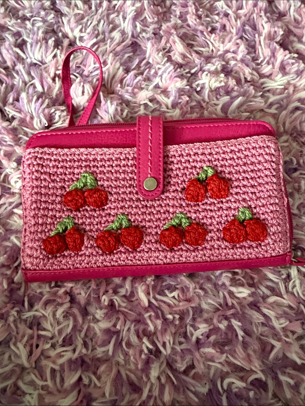 The Sak Hot Pink Wristlet Wallet